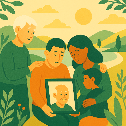 deuil personne agée